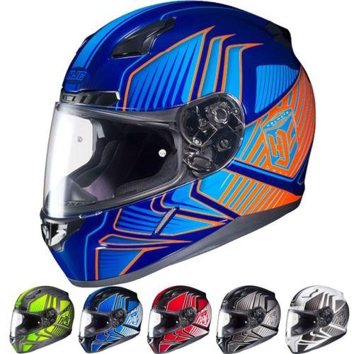 2014 hjc cl-17 redline street motorbike protective riding motorcycle dot helmets