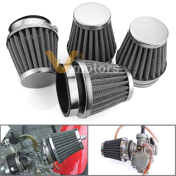 4x 54mm pod air intake filter cleaner for honda cb ninja kz suzuki gs yamaha xs