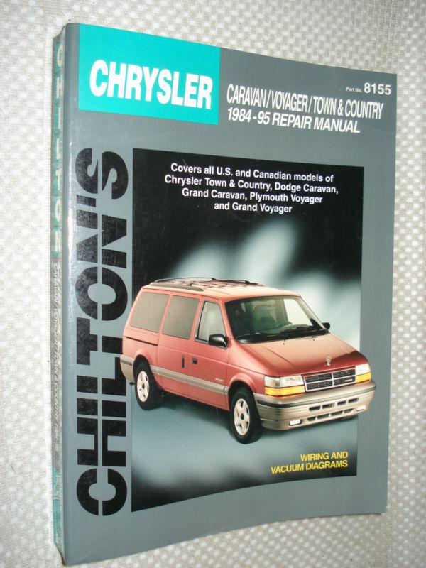 1984-1995 dodge plymouth chrysler mini-van service manual shop caravan voyager