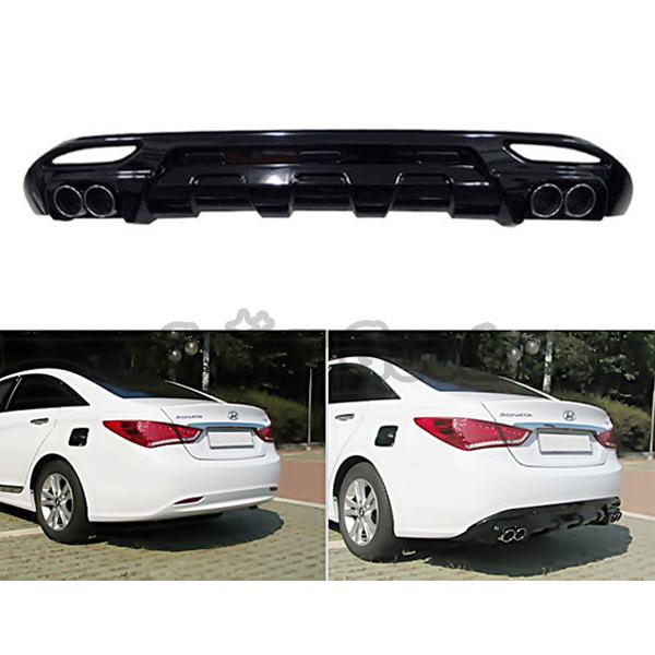 [won motors] new rear diffuser for 2013 hyundai sonata 2.0 / matt black