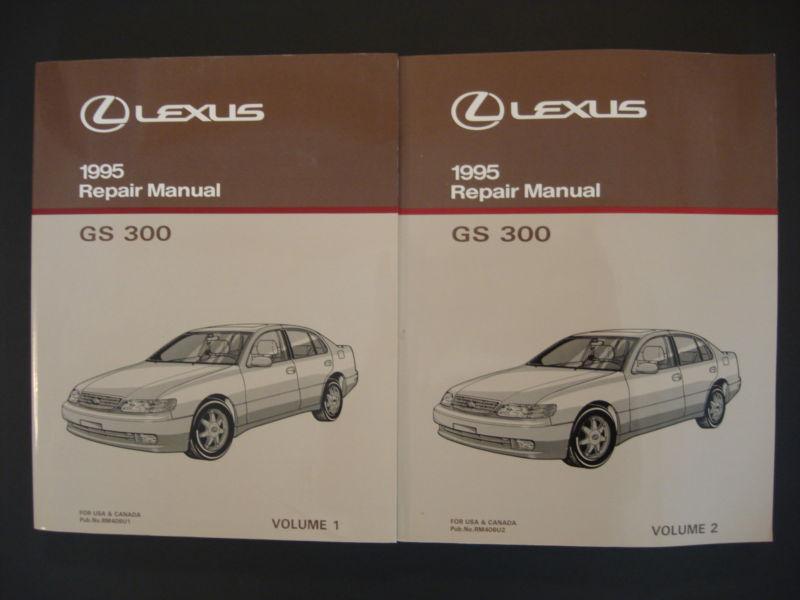 1995 lexus gs 300 service repair manual oem - 2 volume set - 95 gs300