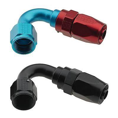 Fragola 231206 hose end reusable 120 deg -6 an hose to female -6 an red/blue ea