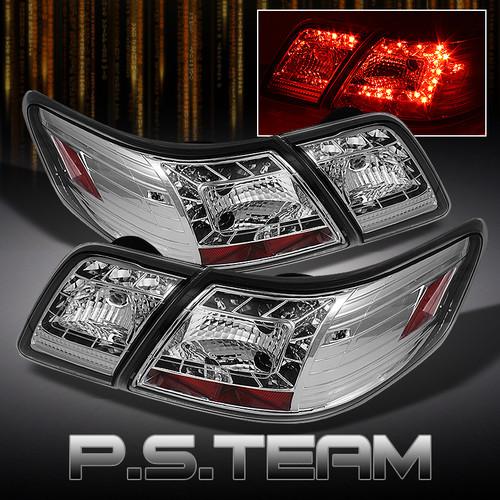 07-09 camry base ce le se xle euro chrome 4pcs led tail lights w/trunk piece