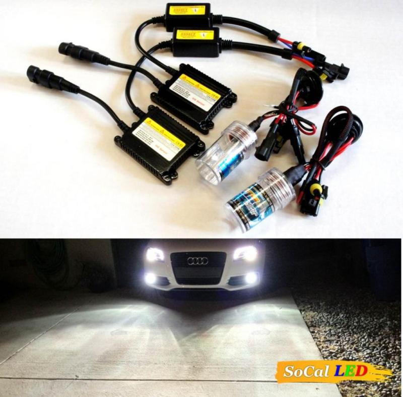 H1 4300k digital 35w hid conversion kit oem white headlight slim ballasts s7