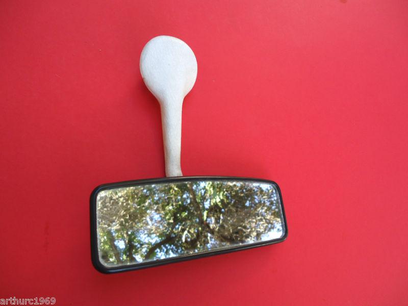 Beetle rear view mirror 1970's 1973 vw beetle oem rear view mirror white black