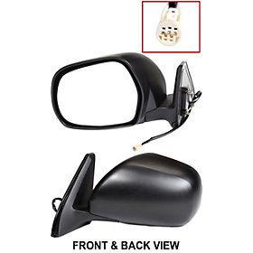 Textured black power side view door mirror assembly driver's left