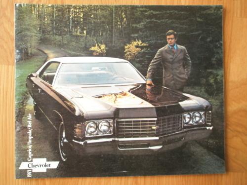 1971 chevrolet caprice impala bel air dealer sales brochure 71 chevy