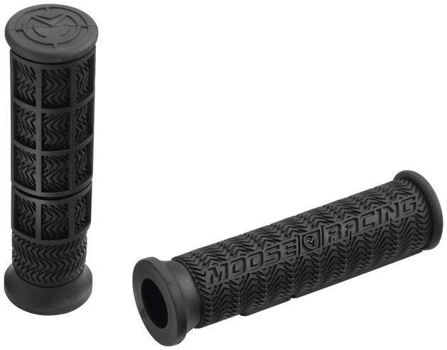 Moose racing stealth grips atv flange black