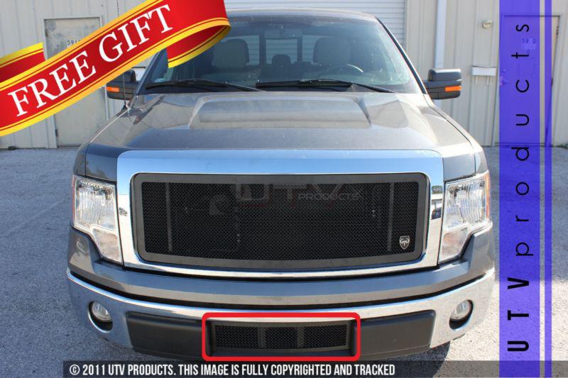 2009 - 2012 ford f150 bumper black on black mesh grille 1pc xlt lariat fx4 f-150