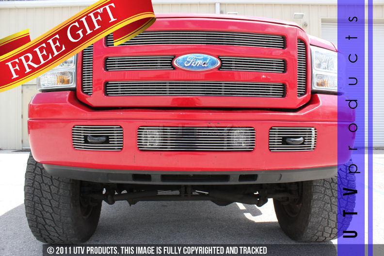 2005 - 2007 ford f250 f350 super duty combo billet grille 9pc overlay 05 06 07