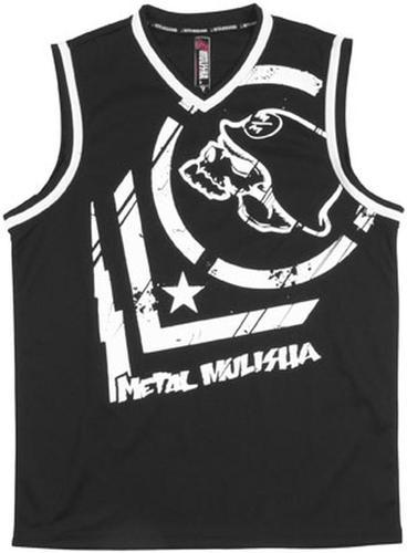 New msr metal mulisha invade adult poly tank top/shirt, black, med/md