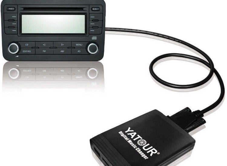 Usb sd sdhc mp3 cd changer digital aux in adapter 12 pin for vw audi a6 beetle