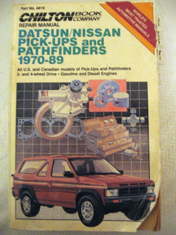 1970-1989 datsun/nissan pick-ups and pathfinders chilton repair manual #6816