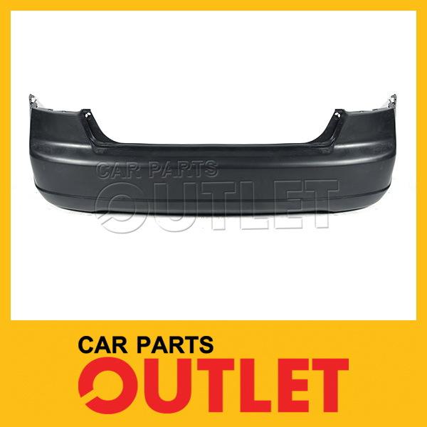 2001-2003 honda civic coupe rear bumper cover primered black plastic 2dr ex lx