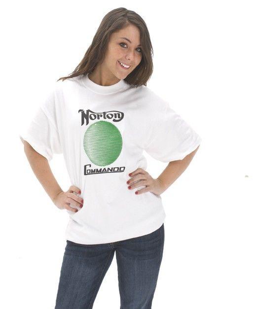 Norton commando "green ball " t shirt  size large __free shipping!