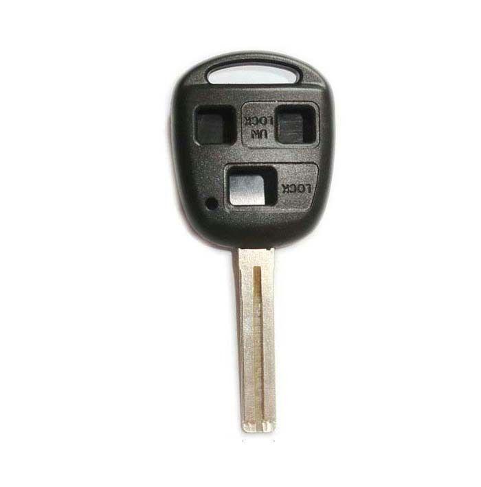 Car remote keyless key shell case blank uncut 3 button for lexus no chips inside