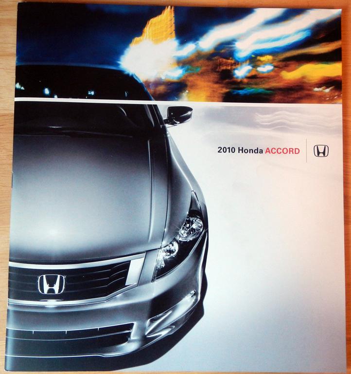 2010 honda accord original sales brochure