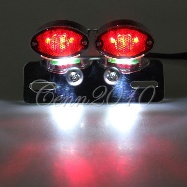 Universal plate brake led turn signal cat eye tail light for ktm yamaha yzf bmw