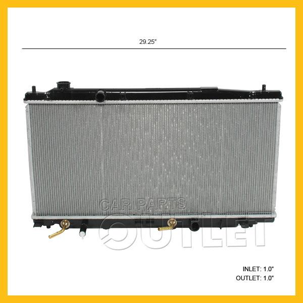 09-12 honda fit radiator 1.5l 4cyl aluminum 5/8"core auto m/t plastic tank 13068