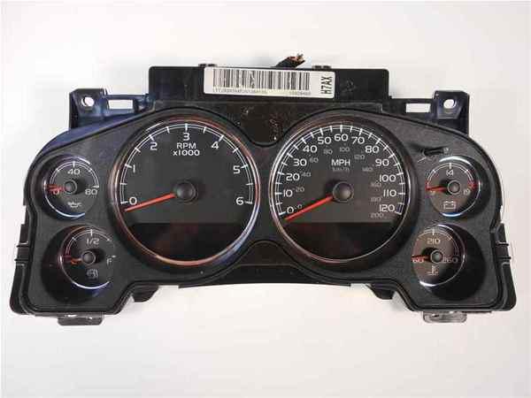 07 08 09 avalanche speedometer cluster mph 140k oem