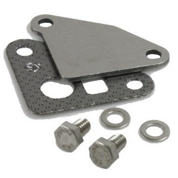 70-92 small block chevy sbc gen 1 stainless steel egr block off plate kit w gask