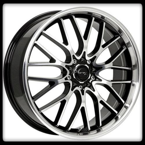 16x7 drifz vortex 302mb 4x4.5/100 civic insight accent black chrome wheels rims