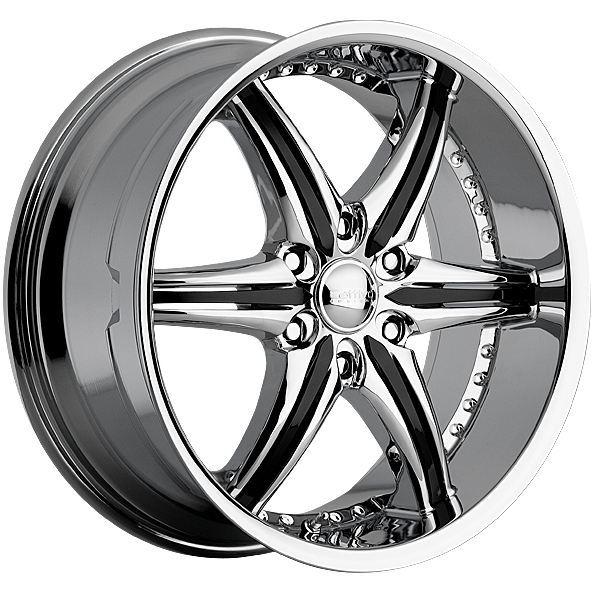 22" cattivo 724 6x5.5 sedona yukon avalanche h3x chrome wheels rims free lugs!