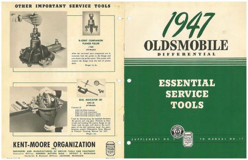 47 1947 oldsmobile specialty tools brochure kent moore