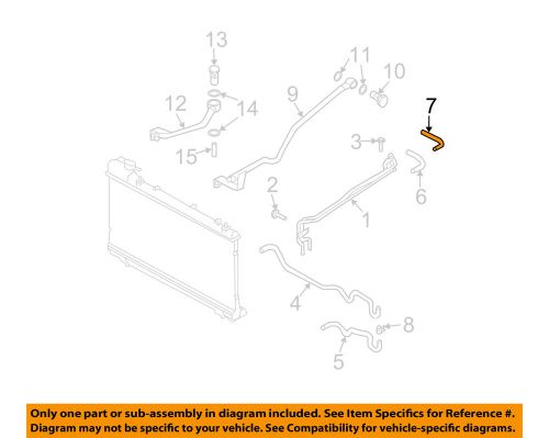 Subaru oem 06-08 forester 2.5l-h4 radiator-hose right 45520fe160