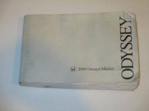 00 2000 honda odyssey owners manual book guide set  # 3789