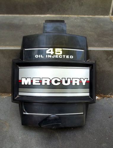 Mercury marine 45 hp oil injected outboard front motor cowl cover face plate