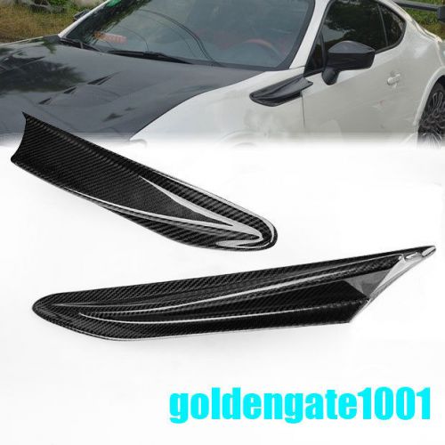 Carbon fiber side fender vent shark cover fin for subaru brz/subaru brz 13-16 gg