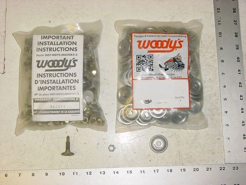 96 woodys signature series stud 1.325 studs round alum backer snowmobile track