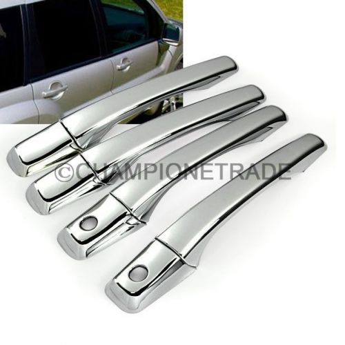 Triple chrome side door handle cover trim for mitsubishi lancer galant 02-09 ct