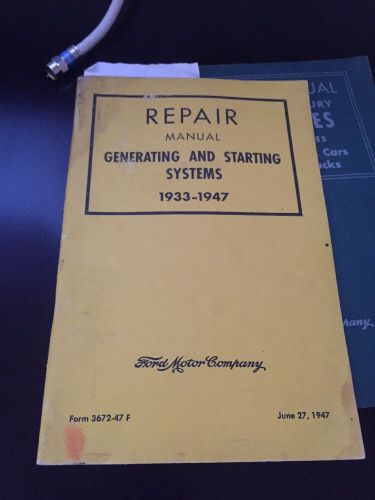 1947 ford motor company repair manual