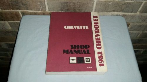 Large oem gm 1982 chevrolet chevette shop manual repair book