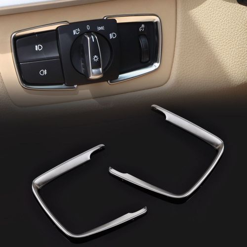 Headlight switch frame chrome trim for bmw 3 4 series f30 f31 f32 f34 f15 x5 14+