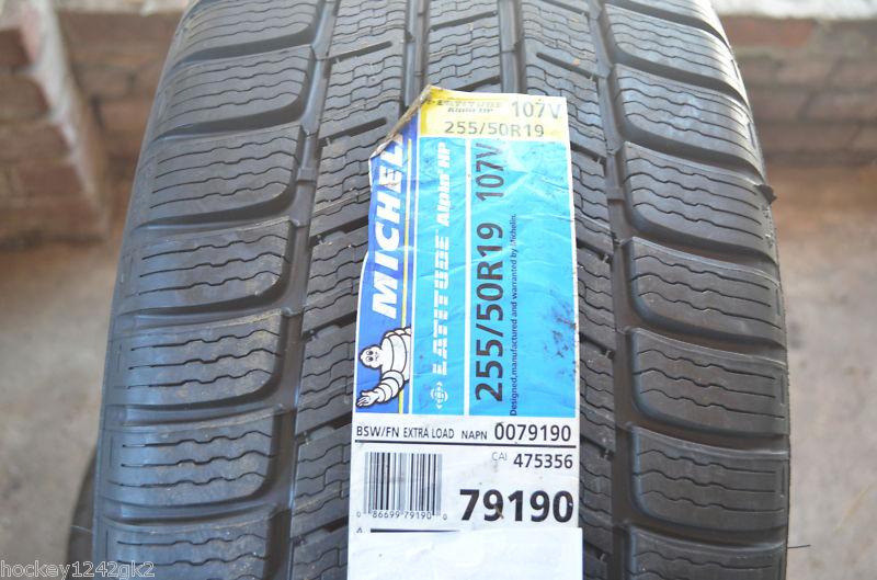 1 new 255 50 19 michelin latitude alpin hp snow tire