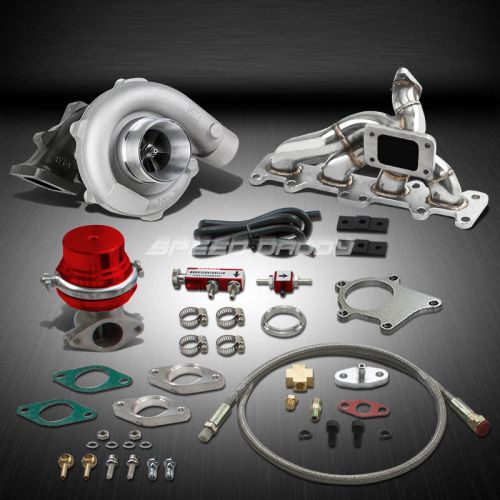 T04 .63ar 400+hp boost 6pc turbo charger+manifold kit for 03-05 dodge neon srt4