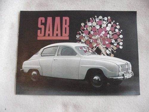 1964 saab sales brochure catalog 9 pages total near mint !!!!!