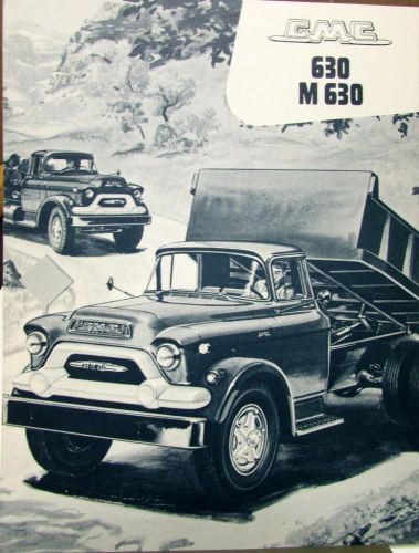 1956 gmc truck  630 &amp; m 630 series sales brochure folder original