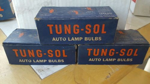 3 sets tung-sol (10) 965 auto lamp bulbs headlight vintage 9.6 volt