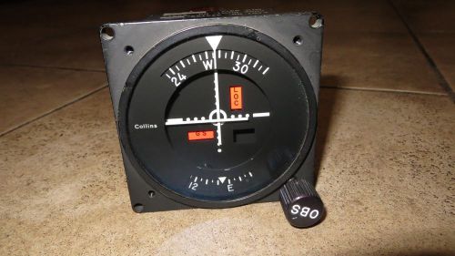 Vintage collins course selector indicator gauge model 331h-3g