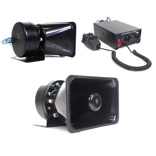 Sell 100W 12V Loud Speaker PA Horn Siren System Mic Kit Police Car Fire ...