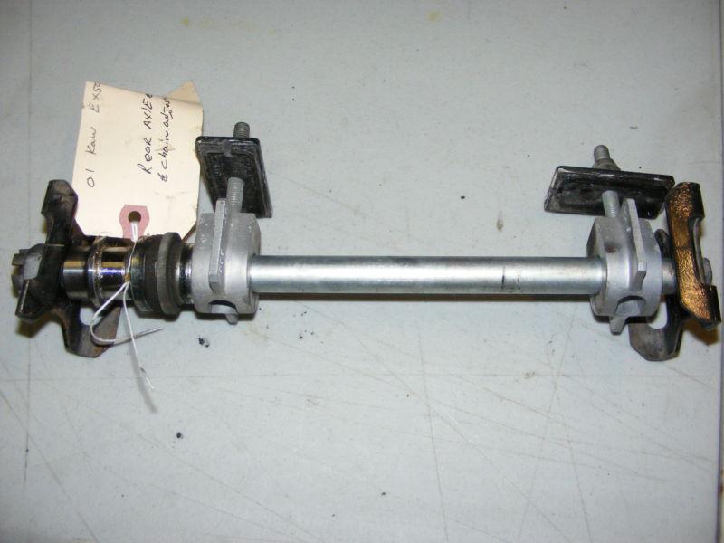 01 kawasaki ex500d ninja rear axle and adjusters