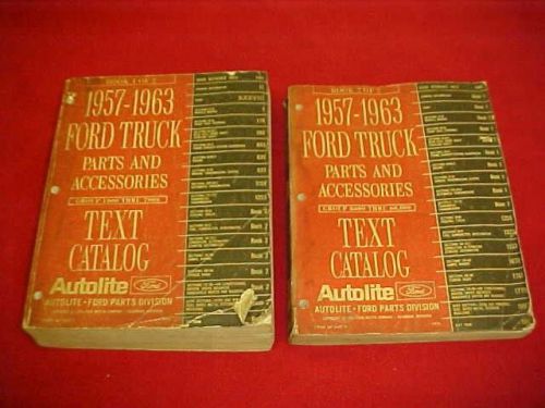 1957 1963 1960 1962  ford nos truck parts catalog book econoline f e 100 250 350