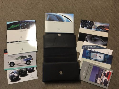 Mercedes benz e-class e320 e3500 owners manual &amp; leather case - very great cond