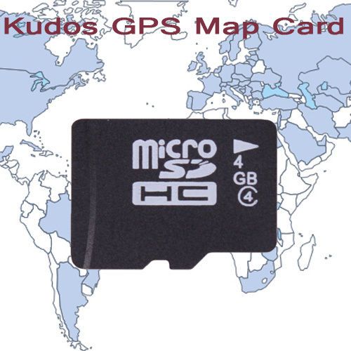 Kudos gps map card  with 4gb tf card