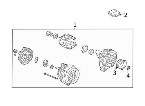 Genuine 2005-2008 honda alternator 06311-rja-505rm