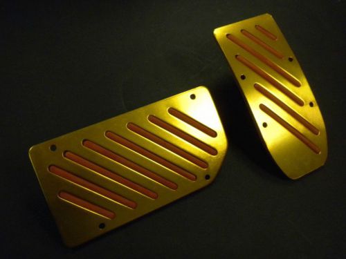 Maxspeed universal pedal cover 06-ms04ag gold automatic 2pcs/set